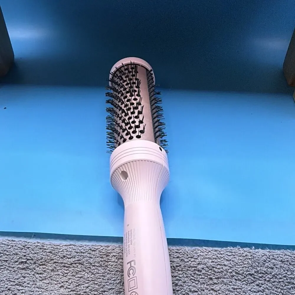 Ionic Straightening Brush w/ Adjustable Heat Settings HD-165 68W Pink . tested !